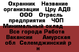 Охранник › Название организации ­ Цру АДВ777, ООО › Отрасль предприятия ­ ЧОП › Минимальный оклад ­ 1 - Все города Работа » Вакансии   . Амурская обл.,Селемджинский р-н